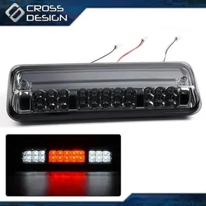 CROSSDESIGN Fits 04-08 F150 F-150 Explorer Rear Third Brake Cargo Led Tail Light Black