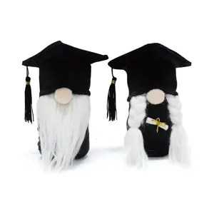 2 PCS Graduation Gnome Plush Dolls – Class of 2026 Tabletop Decor Figurines