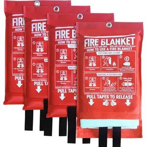 Fire Blanket for Home and Kitchen,40" x 40",4 Pack, Fire Blanket