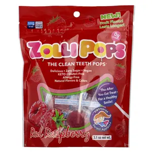 Zollipops The Clean Teeth Pops®, Red Raspberry, 3.1 oz