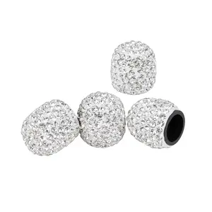 4pcs Valve Stem Caps Bling Faux Crystal Car Tire Valve Caps