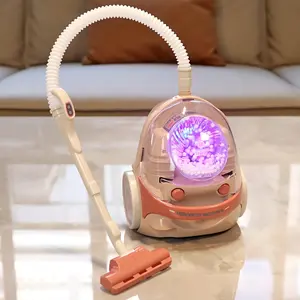 Play Doll House AccessoriesPretend Play Vacuum Cleaner Toy Set with Sound & Light, Kids Girls Birthday Gift for Ages 3-5 4-8