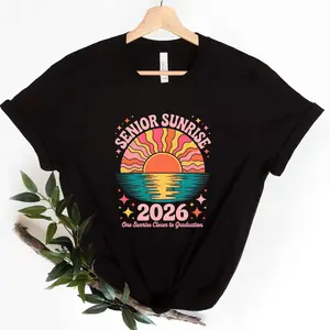 Senior 2026 Graduation Shirt for Last First Day, Class of 2026 Sunrise Squad Outfit, Senior Year Season Tee for School Spirit & Sunrise Breakfast