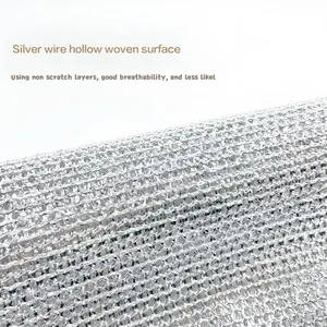 10pcs Mesh Wire Dishwashing Cloth for Kitchen Stove Pot Sink Range Hood Cleaning Ideal for Kitchen Use Stain Resistant Washable Soft Cooling Microfiber