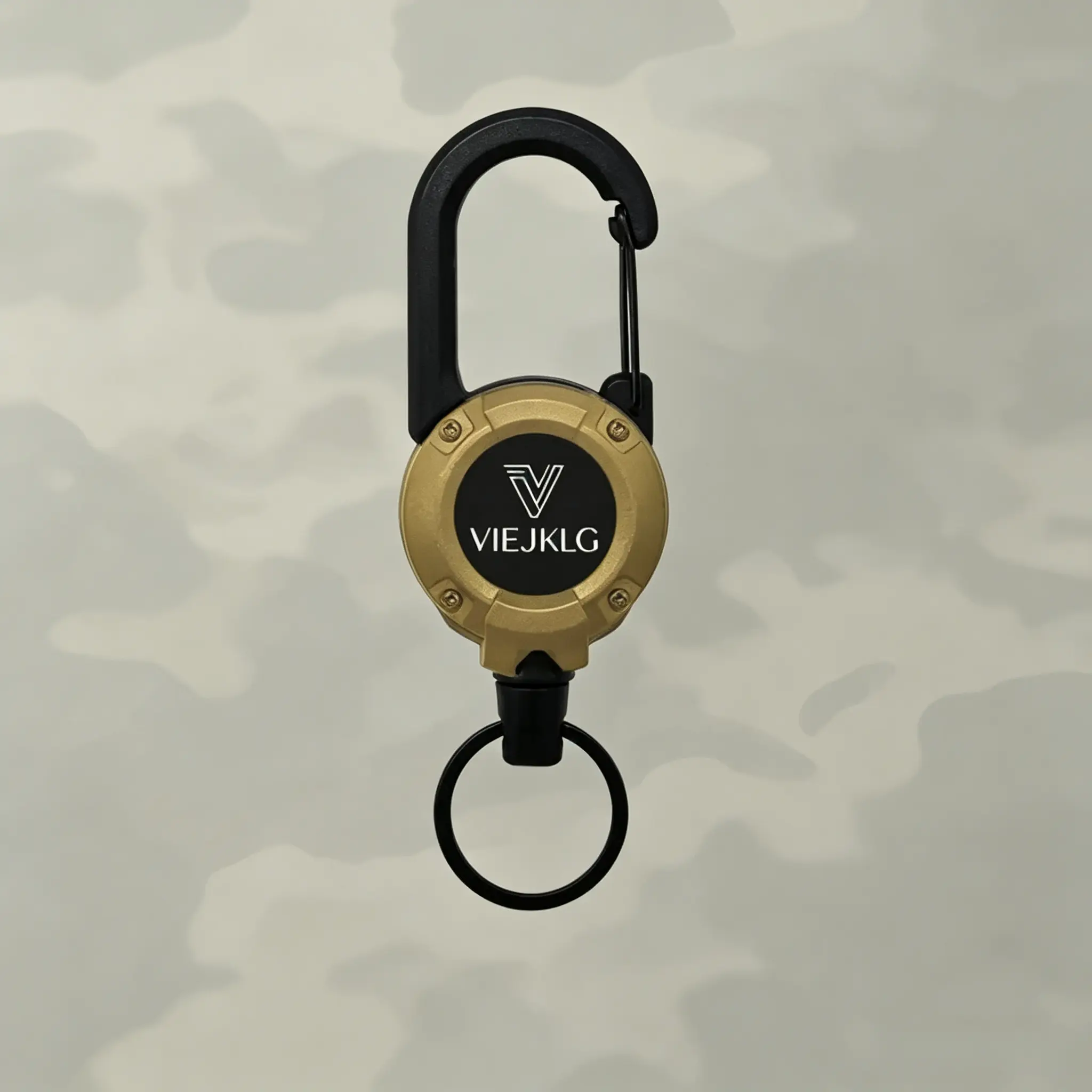 Retractable Multi-Scene Universal Keychain - 3-in-1 Climbing Hook with Thick Steel Wire Rope for Backpack Belt Mounting
