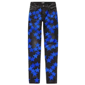 991300 Amiri Jeans Black Blue Star Patches