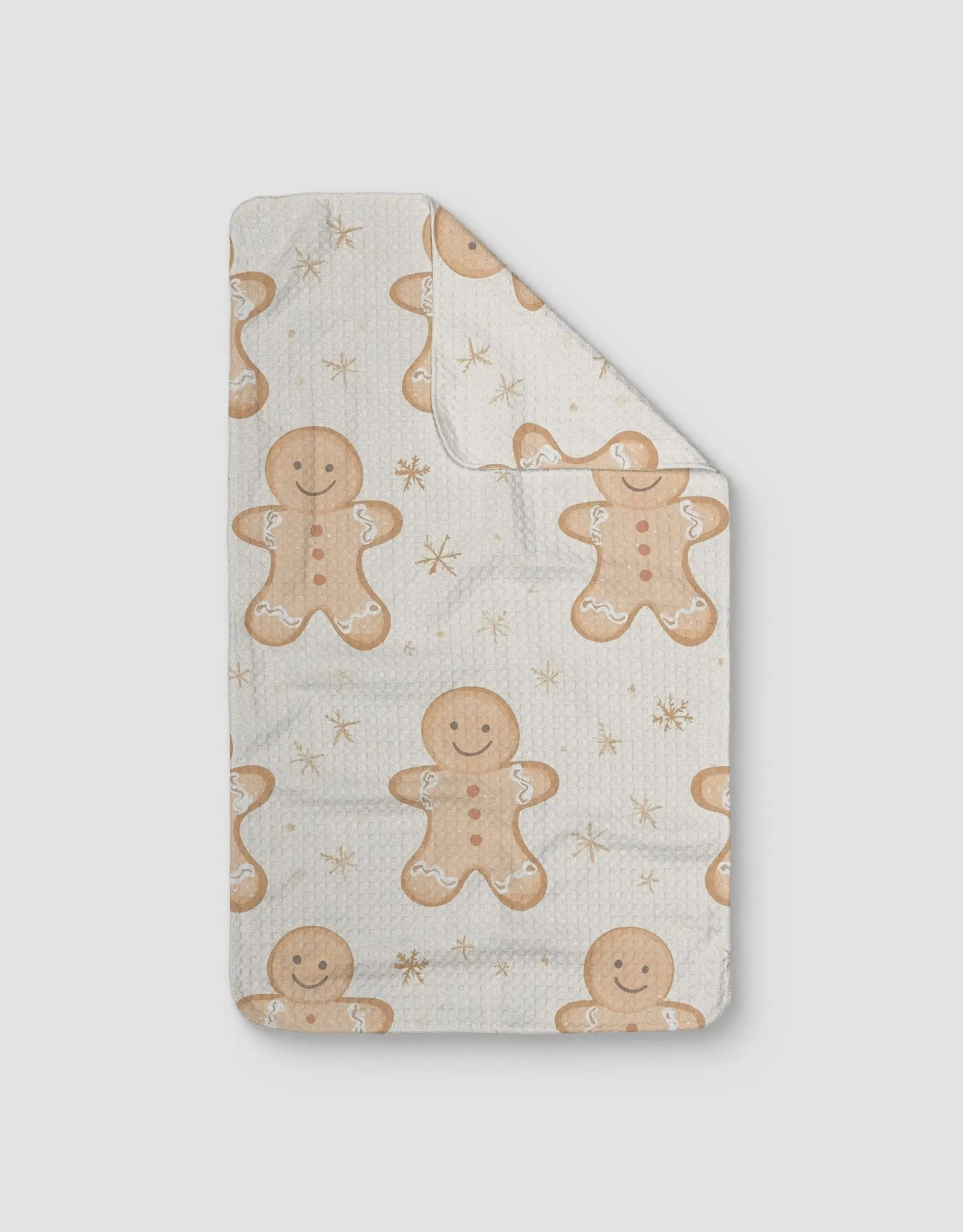 Gingerbread Men Cleaning Kitchen Tea Towel - Double-Sided Print, 16x28in Quick-Dry Absorbent Dish Towel