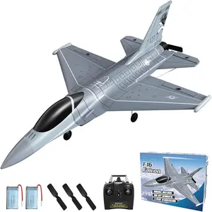 RC Plane 4 Channel RC Airplane 2.4Ghz RC Jet Ready to Fly F-16 Fighter Falcon Remote Control Airplane for Adults with X-Pilot Stabilizer System & One Key Aerobatic, Best Gift for RC Hobbyist.