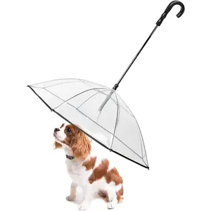 Dog Umbrella with Leash for Small Pets, Suitable for 20inch Back Length, Perfect for Rainy Days and Outdoor Adventures