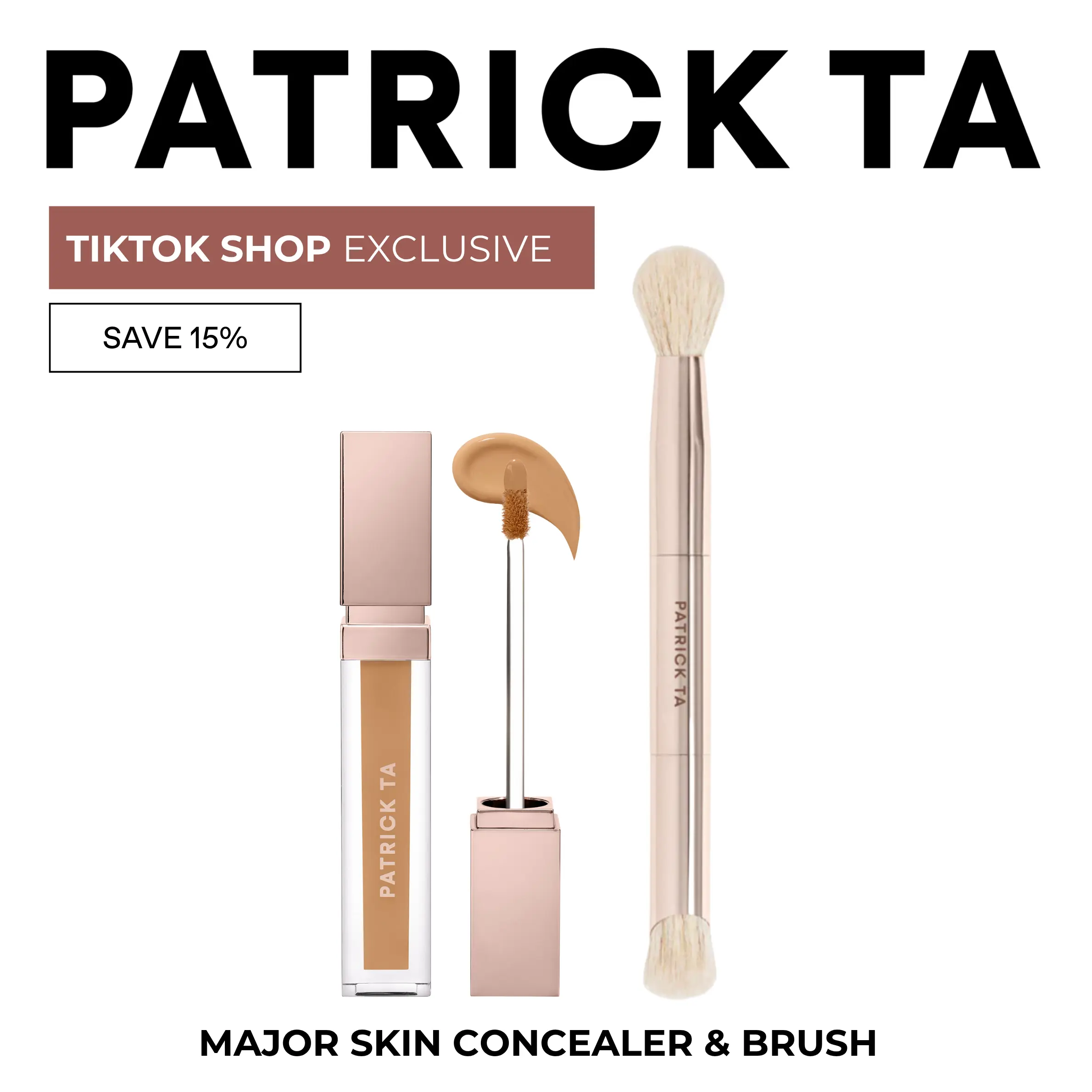 Major Skin Brightening Concealer and Dual-Ended Brush Set