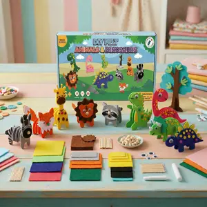DIY Felt Animals & Dinosaurs (10pcs)