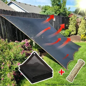 Summer Garden Mesh Shade Cloth with Grommet, Sunblock Shade Cloth, Sun Shade Net for Greenhouse Cover Patio Plant, Garden Pool & Camping Accessories