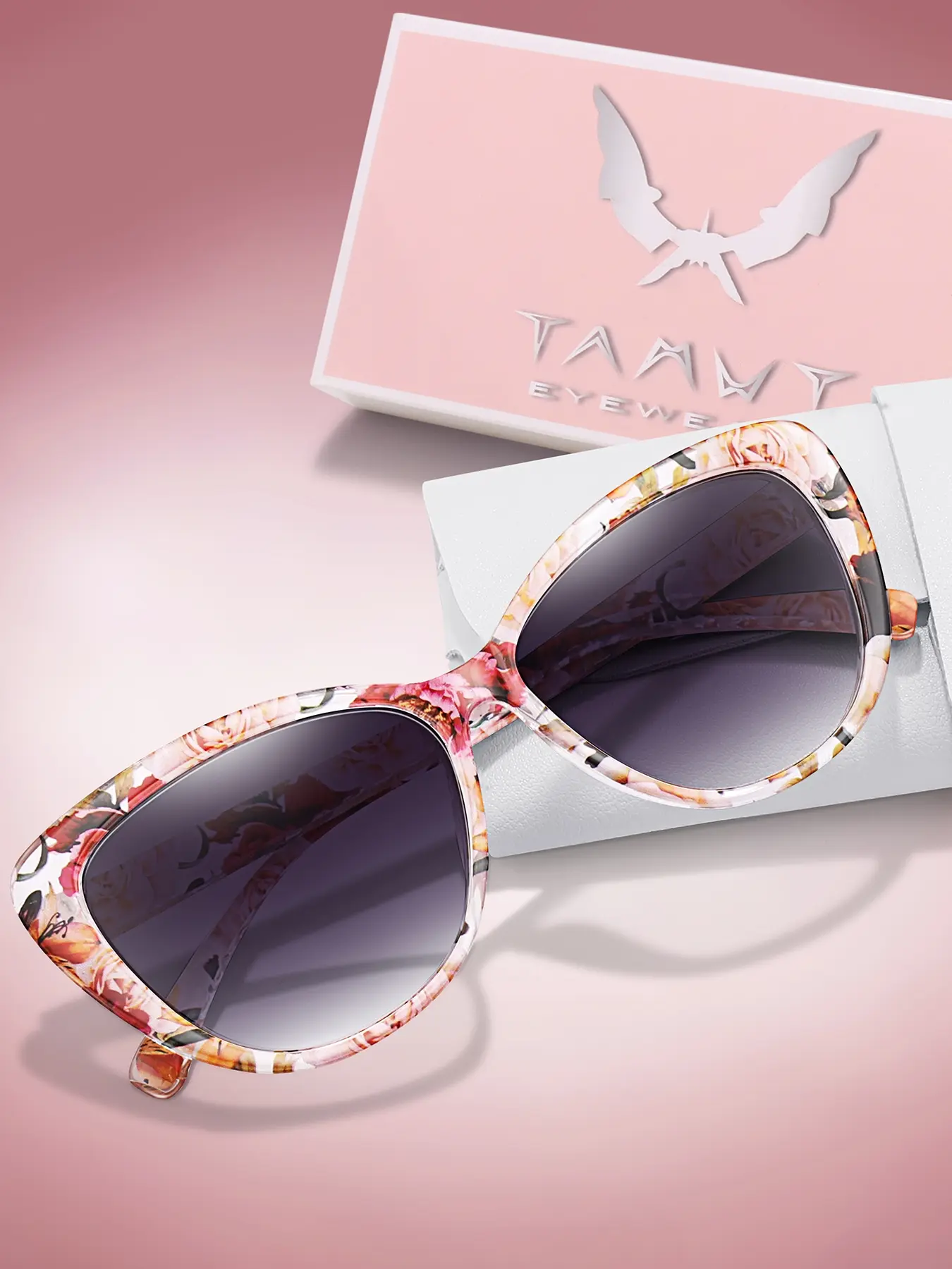 Fashion Women's Glasses with Case, Uv400 Protection, Casual Style, Fashionable Frames Sunglasses, Styling Sunglasses, Trendy Fashion Shades, Perfect for Music Festivals, Halloween, Valentine's Day Gifts, Casual Sunglasses