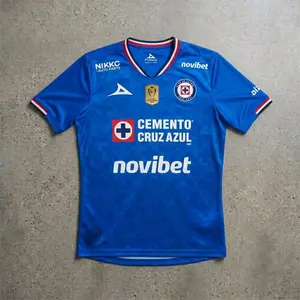 [Sale Today] - Cruz Azul 2025-26 CONCACAF Champions Cup Home Soccer Jersey - Full Print Logo