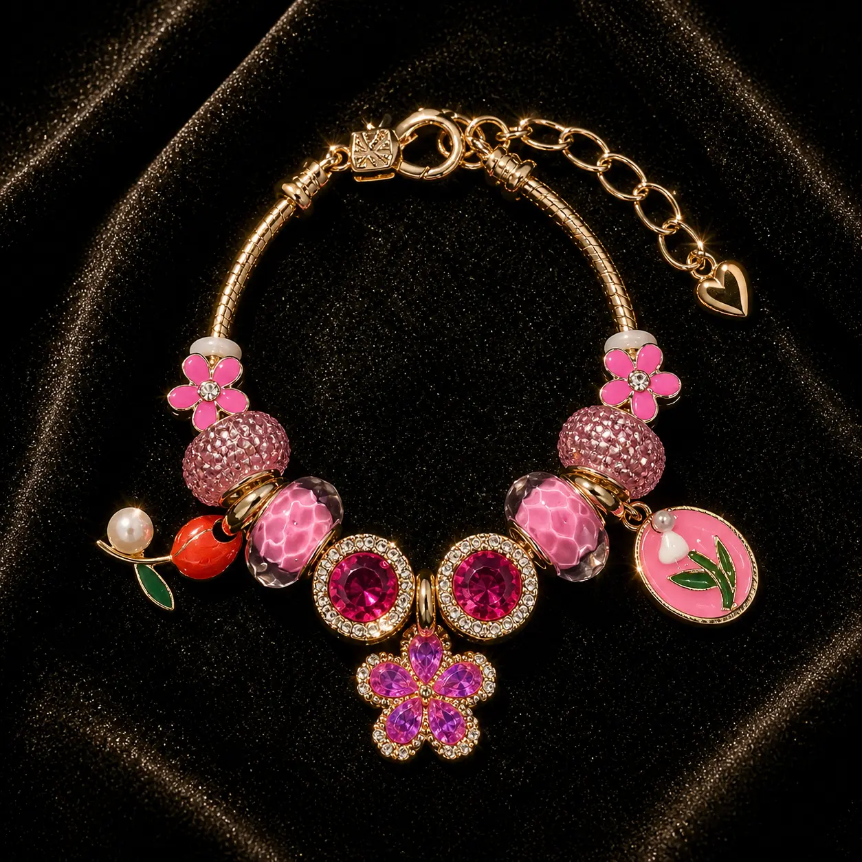 Pink Crystal Butterfly Flower