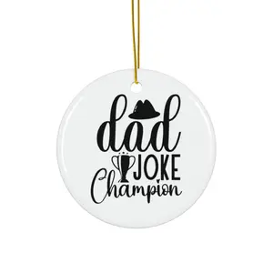 DAD JOKE CHAMPION ORNAMENT
