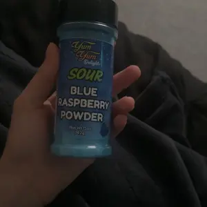 Sweet & Sour Candy Powder Shaker Bottles Blue Raspberry, Cotton Candy, Wild Cherry, Plain Dessert Drink Toppers Tangy