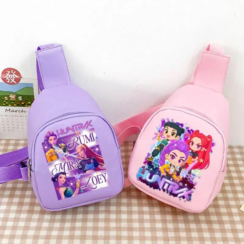 Mini Bag for K-POP Crossbody Cartoon Student Backpack Pink Yellow Purple Shoulder Bag Birthday Gift Girl Group