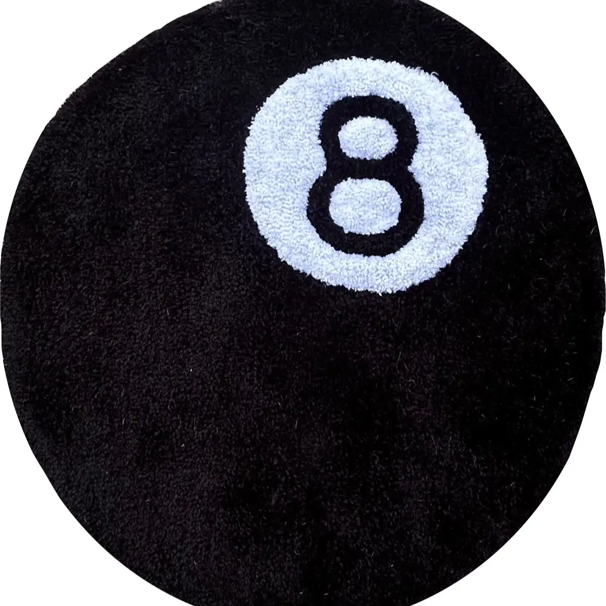 Custom Tufted Rug in 8-ball Design!