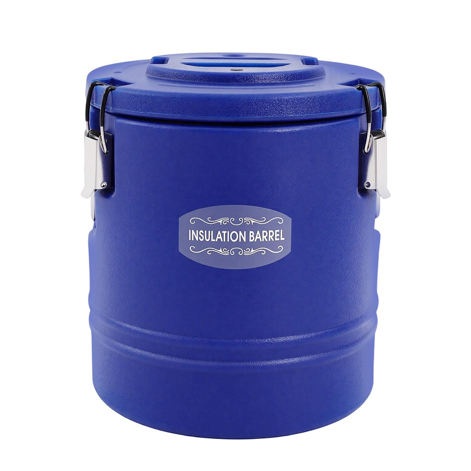 15.85Qt Insulated Bucket with Sealed Lid & Locking Buckles, 3-Layer Stainless Steel & PU Foam Cooler/Warmer, Portable Hot/Cold Food Container for Outdoor Picnic Party Catering Home Kitchen