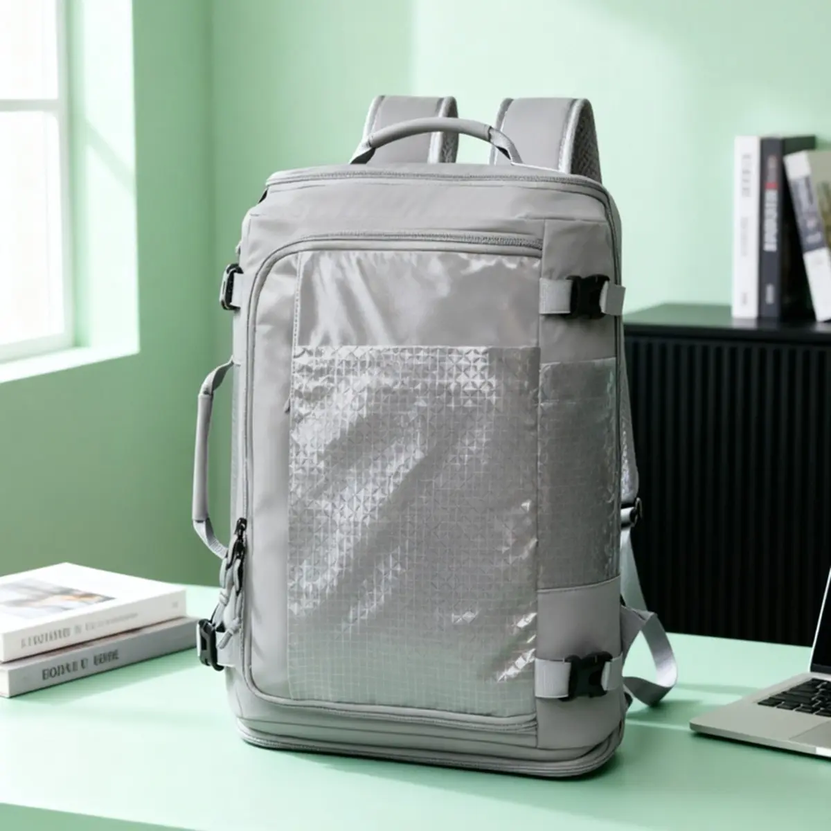 Backpack for Men and Women, Lightweight Casual School Backpack for Teens Boys and Girls, Daily-use Travel Laptop Backpack  Port Fits 15.6 Inch Notebook, High School Bookbag 40*30*20cm Passenger cabin luggage bag