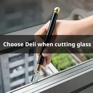 Glass cutter, plastic handle, 3-12mm metal hammer head, YG8 carbide blade, PC grip, DL2700, for glass cutting