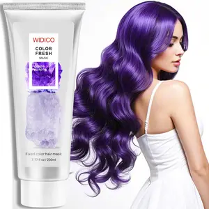 230ml, purple color-enhancing hair mask, conditioner, specially designed for dyed hair, quickly repairs faded hair, and fixes dryness, breakage and split ends caused by hair dyeing. Plant-based formula, non-irritating, suitable for all hair types