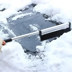 Winter Car Windshield Ice Scraper Extendable Stainless Steel Snow Brush Cleaning Tool Broom Washing Accessories Car Detailing Tools