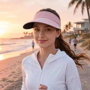 2-Pack Detachable Adjustable Visor Hat - Wrinkle-Free UPF 50+ UV Sun Protection, Perfect for Golf, Beach, Travel & Outdoor Activities