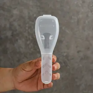 2pcs Plastic Travel Razor Case Outdoor Camping Business Trip Portable Razor Holder Container Storage Shaving Box (Not Include Shaver)