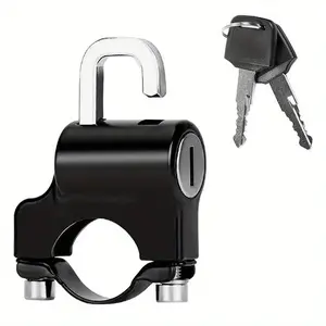 Motorcycle Helmet Lock, Universal Anti-theft Helmet Lock with Key, Multi-functional Electric Security Moto Accessories, Motorcycle Parts