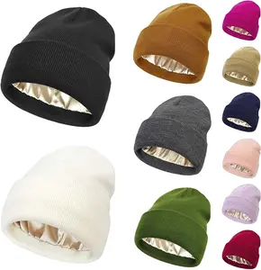 Solid Color Beanie Hat, Perfect Valentine's Day Gifts for Him, Warm Winter Knit Hat for Men & Women, Cozy Fitted Daily Beanie