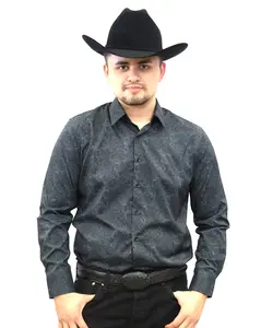 VS201L - FPMS - 869-1 - Black - Vaquero Signature Fashion Printed Shirts