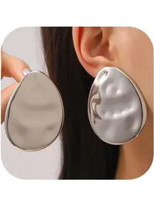Large  Geometric Statement Earrings for Women  Irregular Round Big Dangle Drop Earring Chunky Exaggerated   Oval Accessories