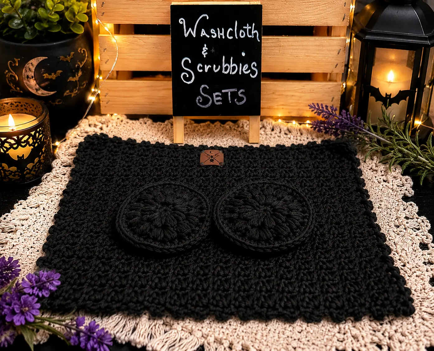 Handmade Washcloth and Scrubby Set