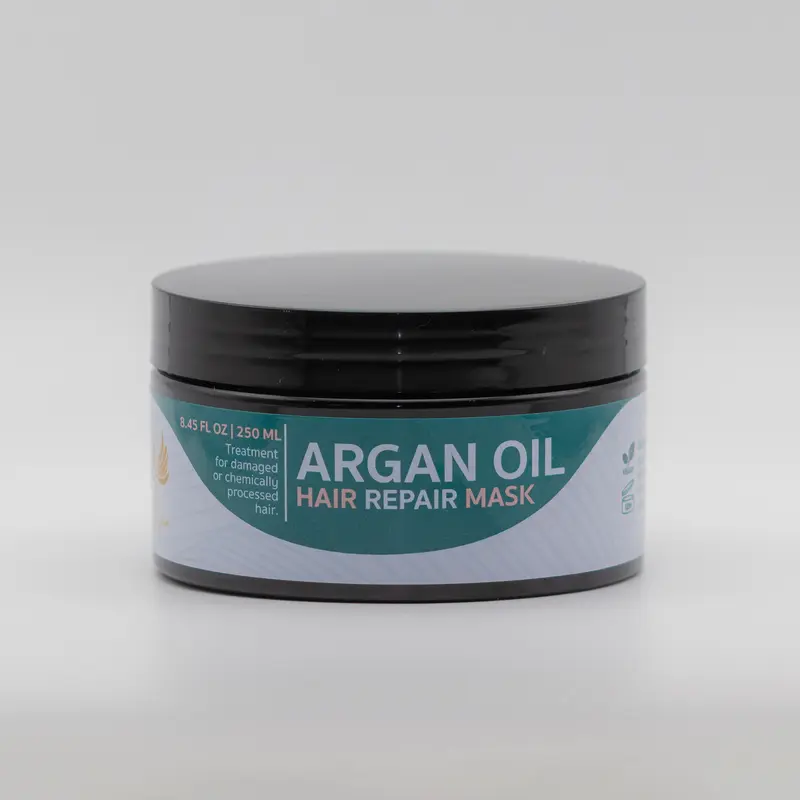 LucyGlam - Argan Oil Hair Repair mask 8 oz Sunflower Aloe Organic Haircare Aloe Vera Conditioner Castor Oil Hydrating Moisturizer hair care, Moisturizing, Natural Hair Oil