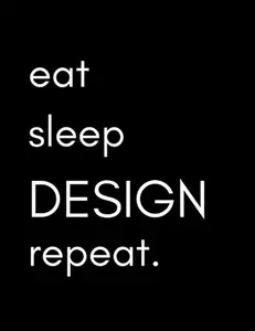 USED-Eat, Sleep, DESIGN, repeat.: Designer's notebook by Work Notebooks (Paperback)