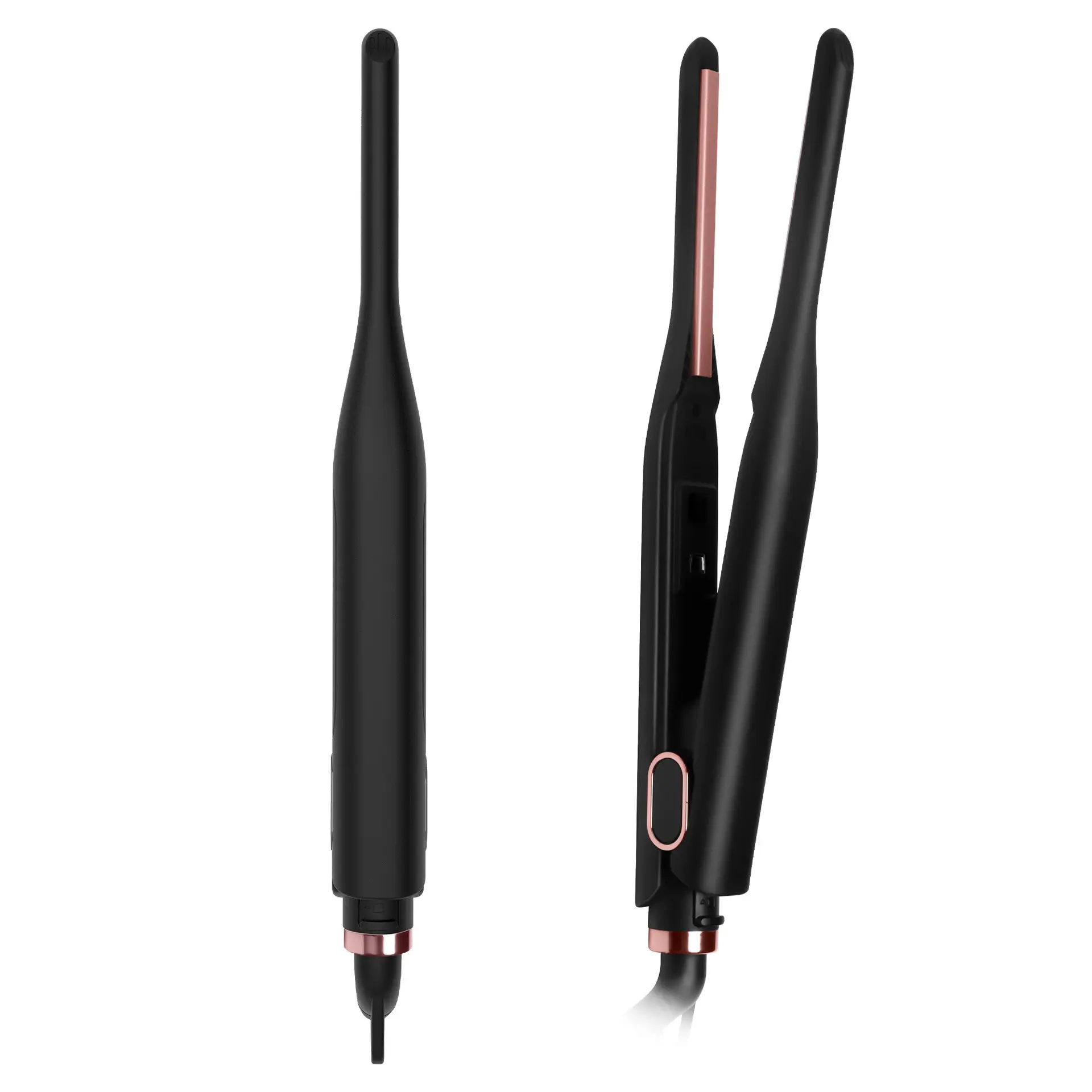 3/10 Inch Mini Portable Precision Flat Iron - Portable Straightener for Short Hair, Pixie Cuts & Beards, Ceramic Styling Tool for Women & Men with Curling Function, Holiday Gift