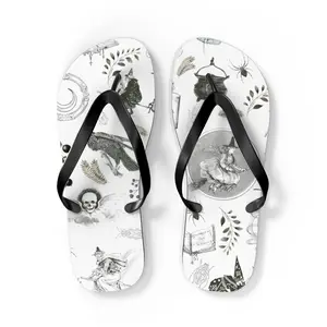 Witches Cauldron Themed Flip Flops - Stay Comfy and Stylish All Summer Long