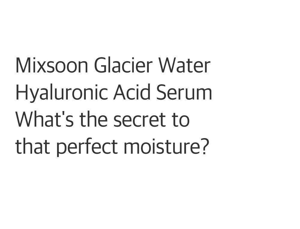 [mixsoon Official Shop] Glacier Water Hyaluronic Acid Serum 3.38 fl.oz / 100ml - Non-greasy Hydration Booster,  Korean Facial Serum for Glass Skin