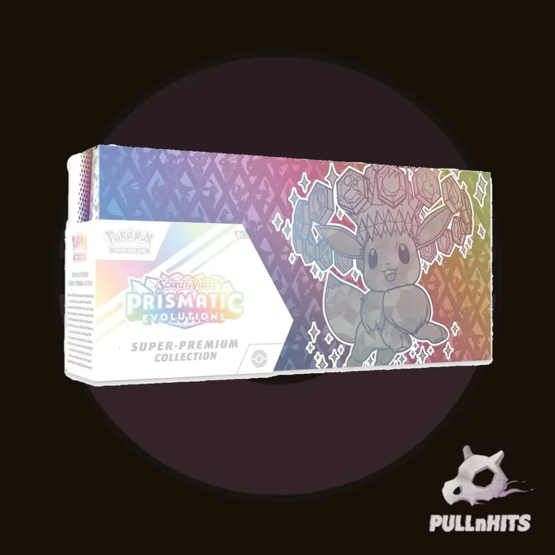 pokemon trading card games prismatic evolutions super premium Amazon.com: Pokemon TCG: Scarlet & Violet—Prismatic Evolutions Super-Premium  Collection : Toys & Games