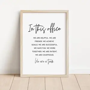 Inspirational Teamwork Quote Poster For Office Decor - Vintage Art Print For Team Unity And Motivation