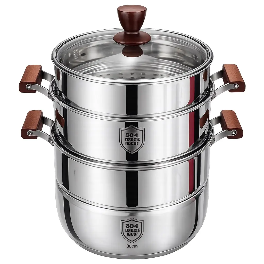 3-Tier Stainless Steel Steamer