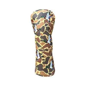 Mallard Fairway Wood Headcover High Quality Golf Club Cover for Mallard Fairway Woods with Camouflage Design and Bird Pattern