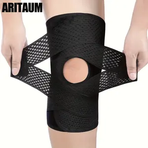 Knee Brace with Side Stabilizers for Tear Knee Pain  Arthritis Injuries Recovery, Breathable Adjustable Knee Support for Men and Women