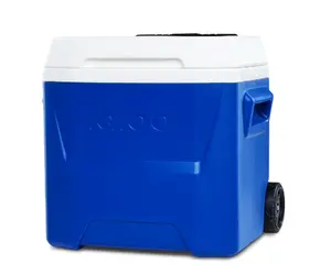 Igloo 16 QT Laguna Hard Side Ice Chest Cooler with Wheels, Blue