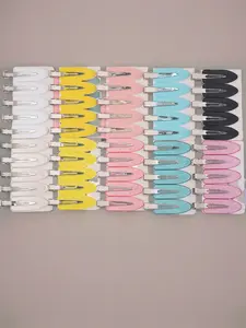 DIY Cream No Trace Hair Clips, Summer Side Duckbill Barrettes, Makeup Bangs Broken Hair Clip Hair Accessories