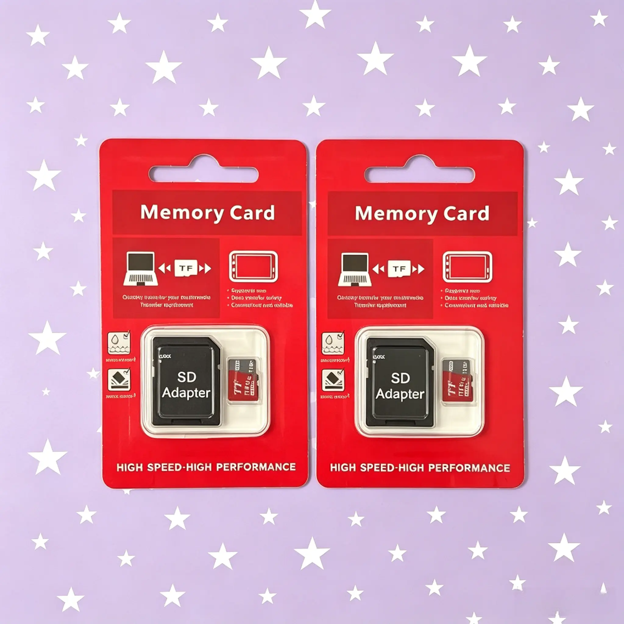 2pcs 1tb TF Memory Card With SD Adapter, Multipurpose Storage for Game Consoles & Multiple Portable Electronics