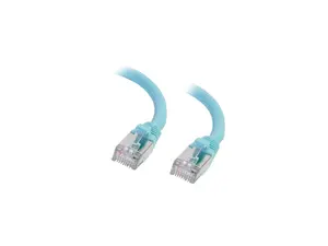 C2G 00752 Cat6a Cable - Snagless Shielded Ethernet Network Patch Cable, Aqua (15 Feet, 4.57 Meters)