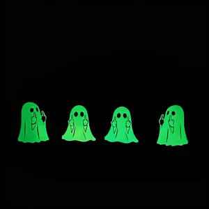 MONKEY KING Glow In The Dark Ghost Funny Car Sticker - Unique Design for Car Decoration, Fun and Humorous Accessory